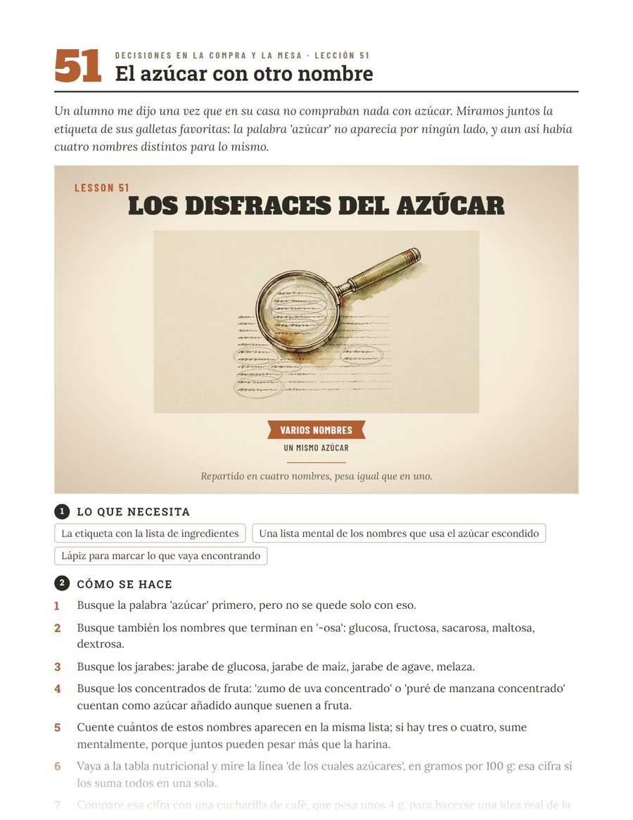 Una página del libro